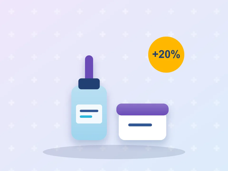 20% extra en dermocosmética
