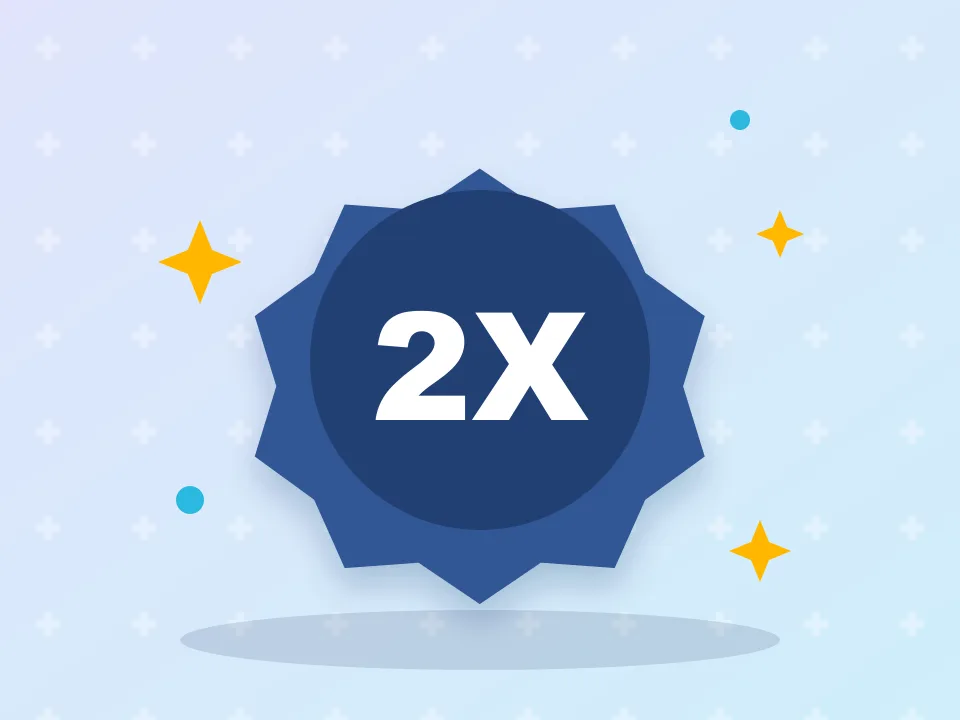 2X puntos en tu próxima compra